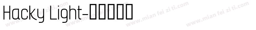 Hacky Light字体转换